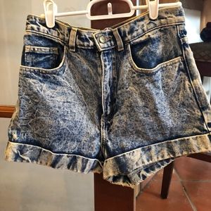 high wasted american apparel jean shorts